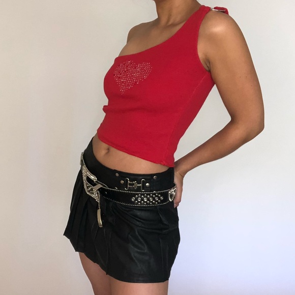 Rhinestone heart tank - Picture 3 of 4